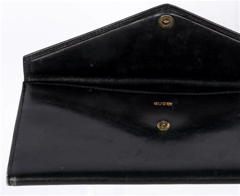 black gucci card wallet|vintage Gucci wallet black leather.